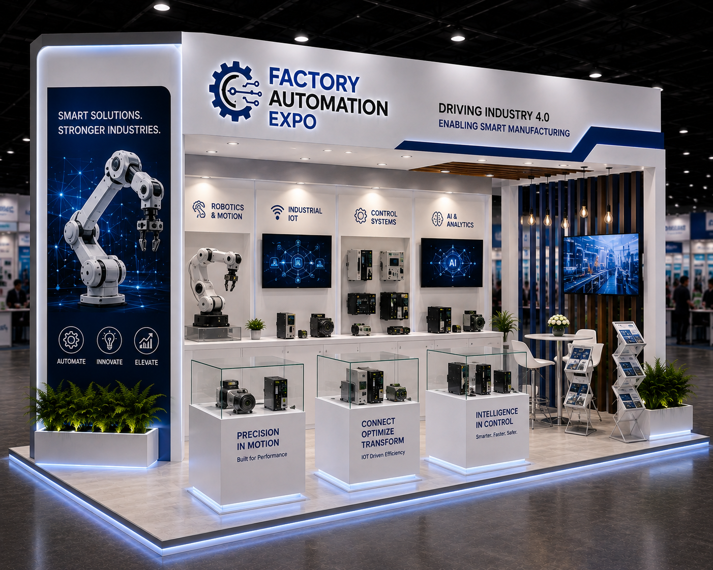 Product Display Exhibition Stands for Factory Automation Expo